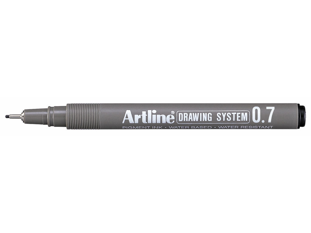 Drawingpen Artline EK-237 0,7 mm sort 