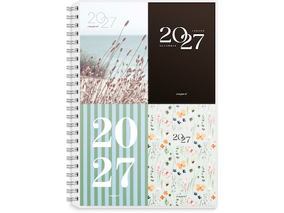 A5 ugekalender højformat m/4 illu. PP-plast 2027