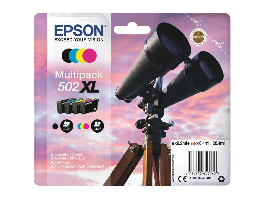Epson T502XL blæk CMYK