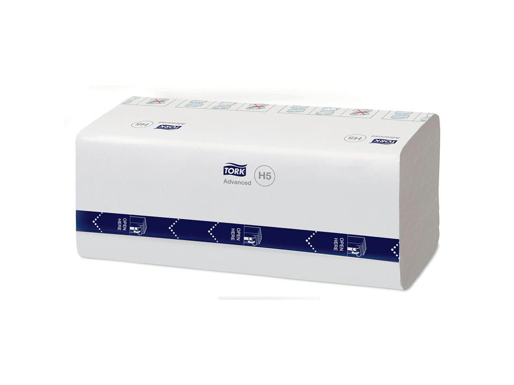 Håndklædeark Tork H5 100589 Advanced 1-lags 12x270 ark