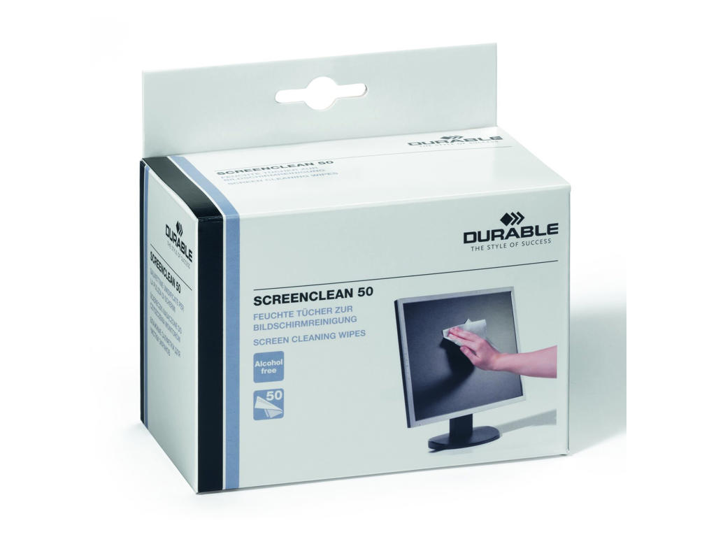 Renseservietter til skærm 50 stk
