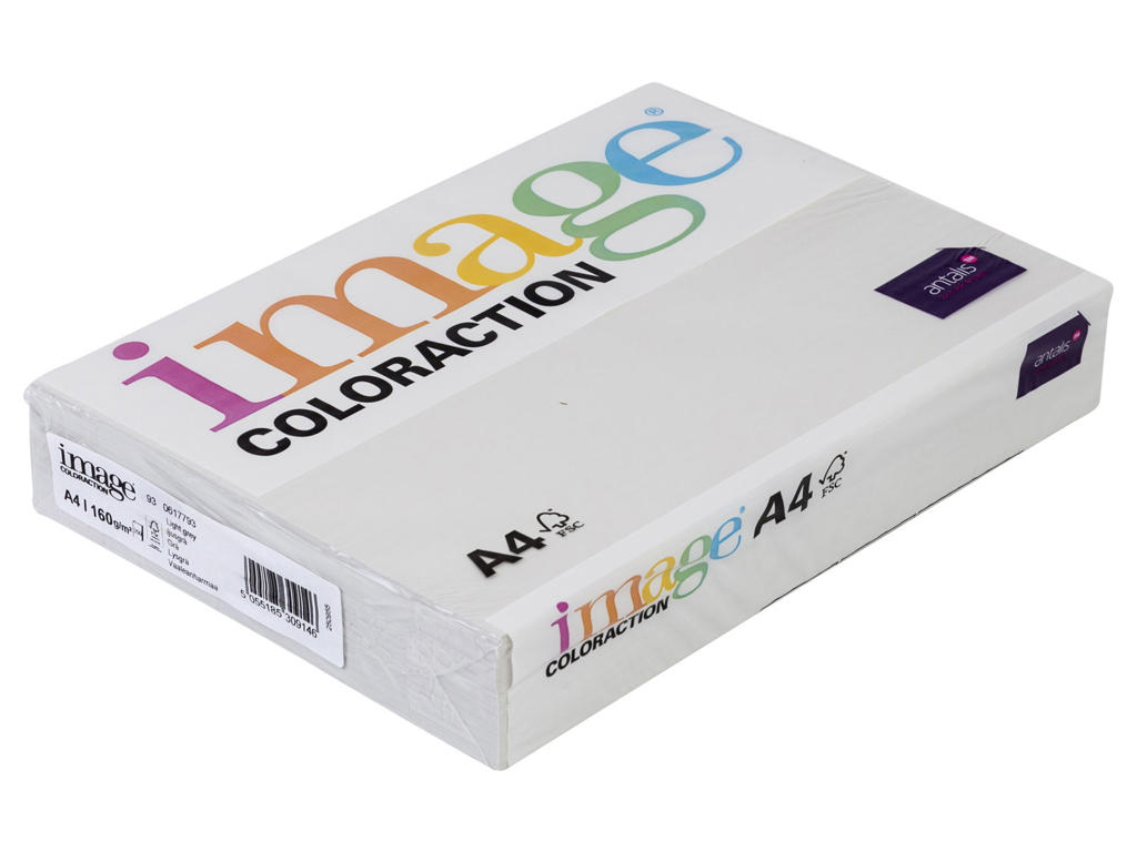 Kopipapir A4 | 160 g | Iceland Mid Grey | 250 ark