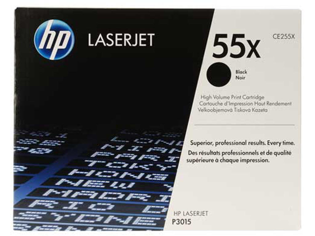 HP 55X toner CE255X sort, 13000 sider