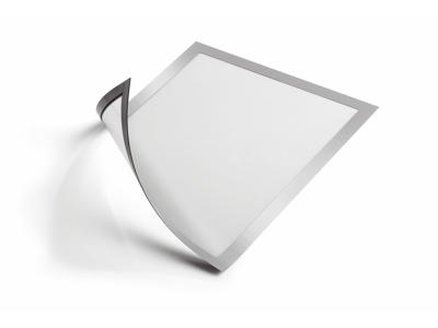 Skilt Duraframe® A4 sølv magnetisk 5 stk