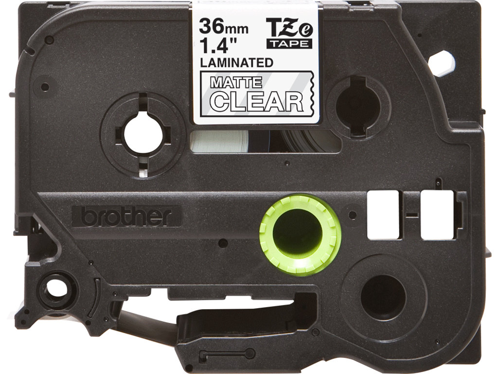 Brother Tape Tzem65 36mm Sort/mat Klar billede