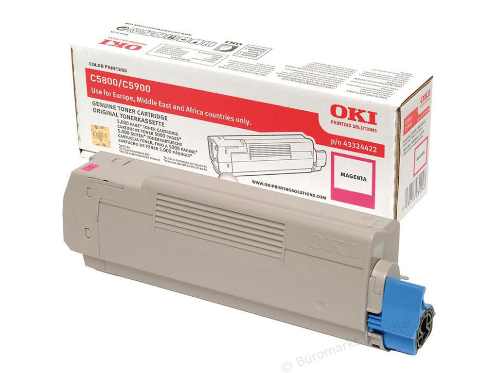 OKI toner C5800/5900 Magenta, 5000 sider