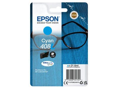Epson blæk 408L cyan, 1700 sider