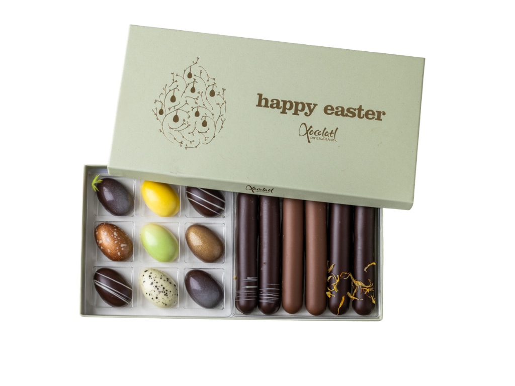 Xocolatl Golden Eggs Art | 9 stk. Marcipanæg 320g.