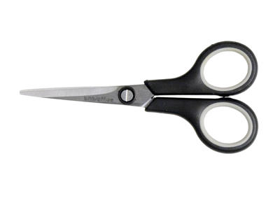 Saks office 140 mm spids sort/grå