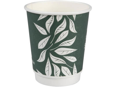 Papkrus Green Leaves double wall | 24/28 cl | 25 stk