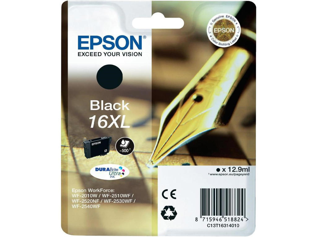 Epson blækpatron 16XL sort