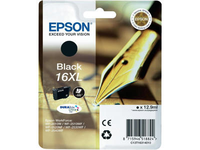 Epson blækpatron 16XL sort
