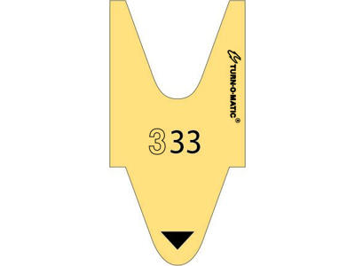 Ventemærker Meto T80 gul 3000 stk.