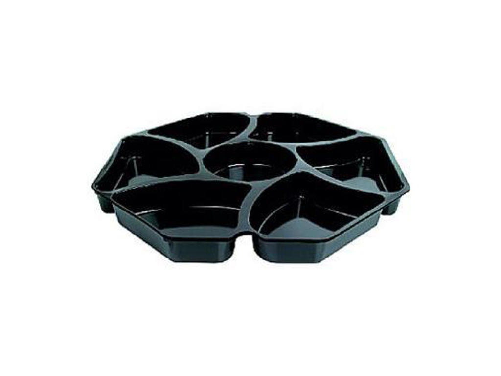 Multiboks 7 rum sort PS 150 stk