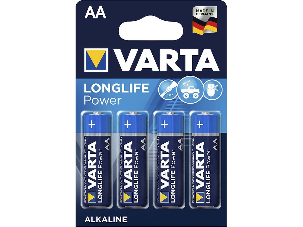 Batteri Varta Longlife Power AA LR06 4 stk