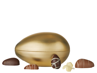 Cocoture metalæg | Marcipanæg, skum & fyldte chokoladeæg 300g.