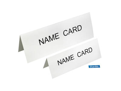 Bordskilt karton 105x300mm 50 stk