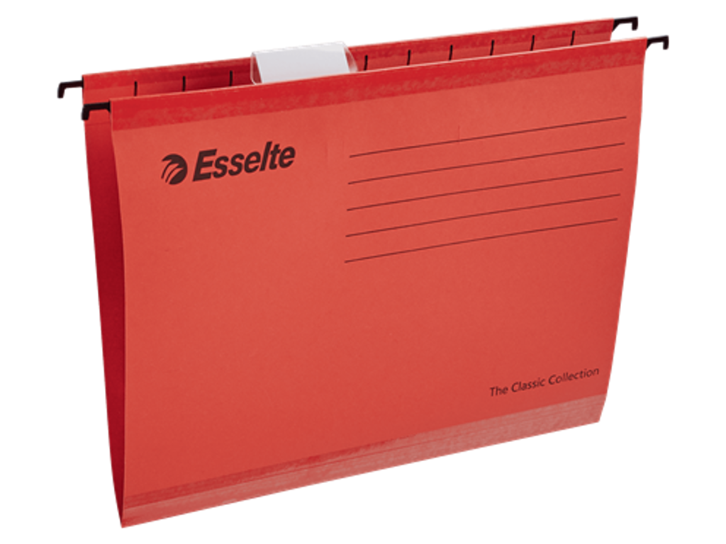 Hængemappe Esselte standard A4 rød 25 stk
