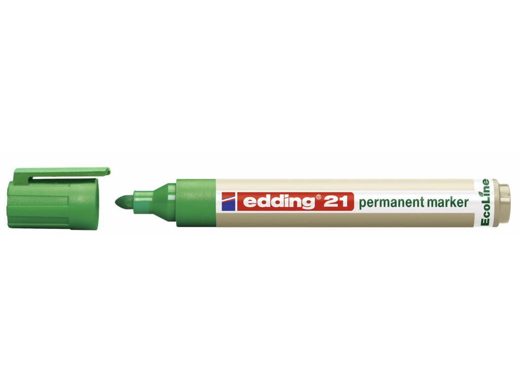 Marker Edding 21 Ecoline rund spids grøn