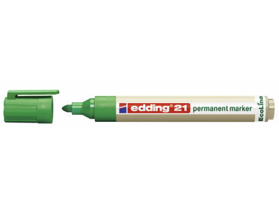 Marker Edding 21 Ecoline rund spids grøn