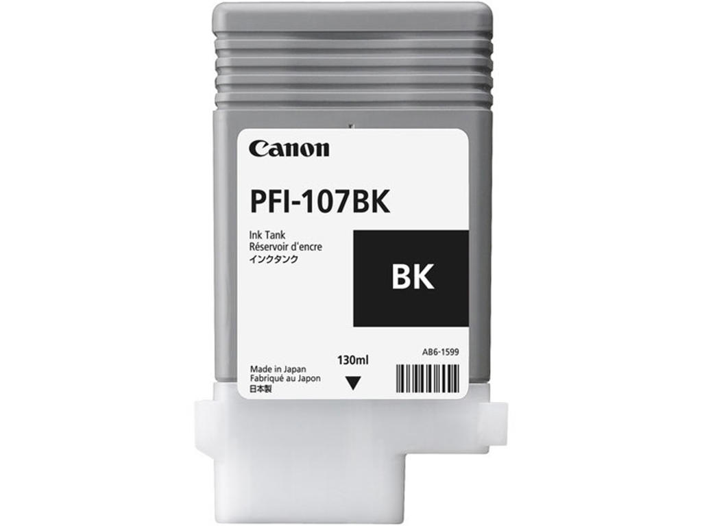 Canon blæk PFI-107 BK sort