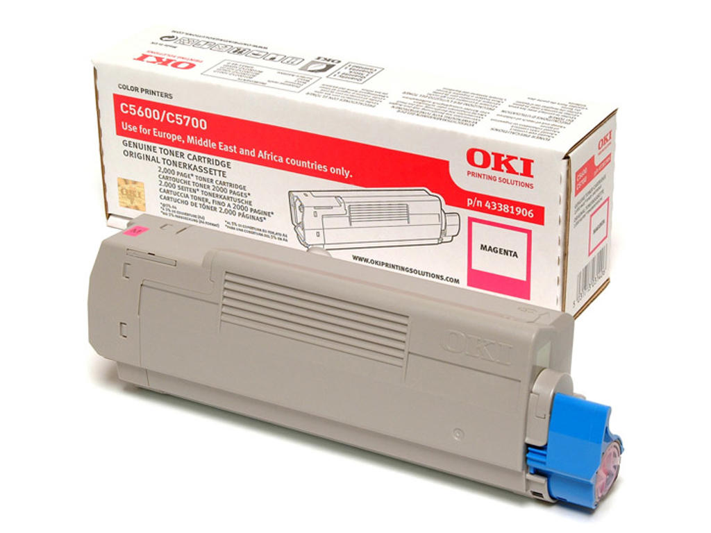 OKI toner C5600/5700 Magenta, 2000 sider