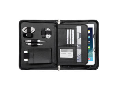 Salgsmappe til tablet A5 WEDO sort kunstlæder