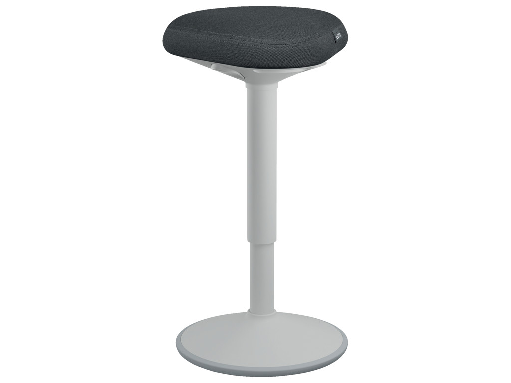 Leitz Ergo Active ståstøttestol med Comfort sæde | 57-82 cm | lysegrå