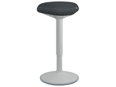 Leitz Ergo Active ståstøttestol med Comfort sæde | 57-82 cm | lysegrå