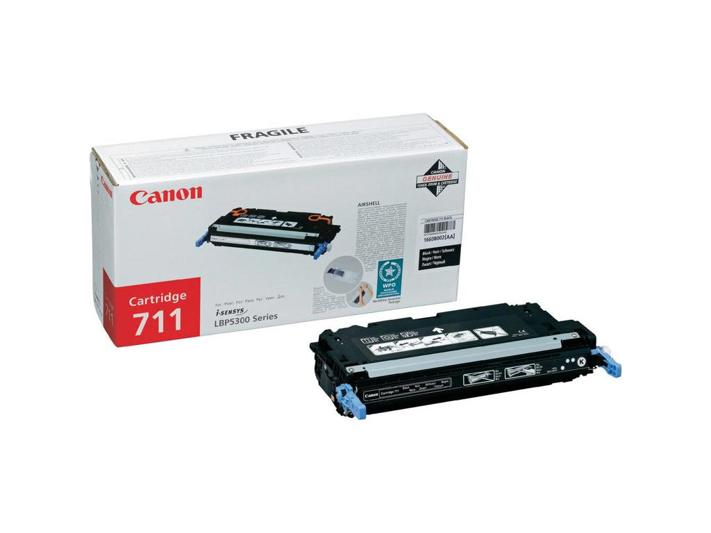 Canon toner 711 sort, 6000 sider