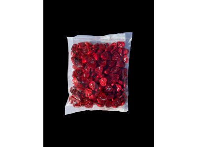Chokoladehjerter røde 1 kg.