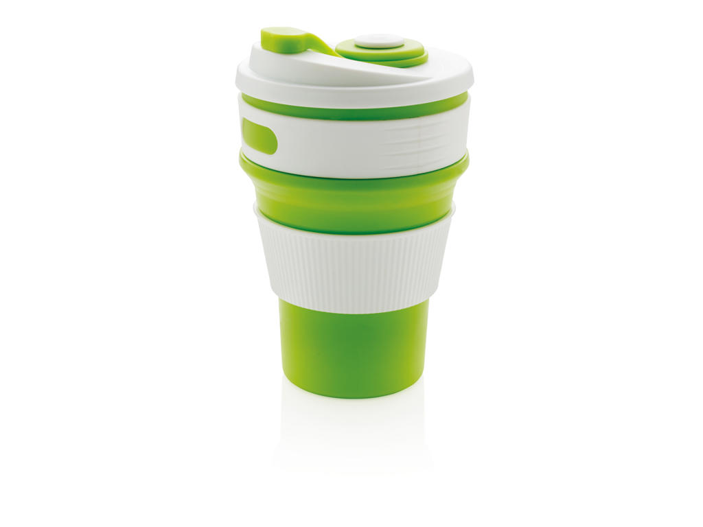 Foldbar silikone kop, grøn