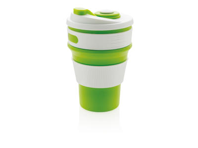 Foldbar silikone kop, grøn