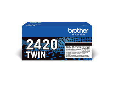 Brother toner TN-2420 2x sort, 6000 sider