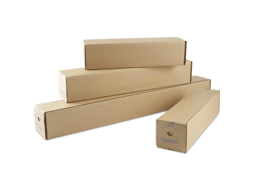 Paprør firkantet 105x105x1100 mm brun