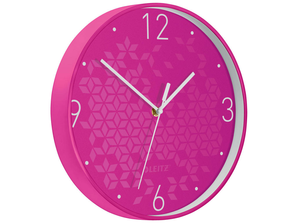 Vægur Leitz WOW Ø29cm pink