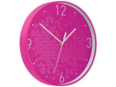 Vægur Leitz WOW Ø29cm pink