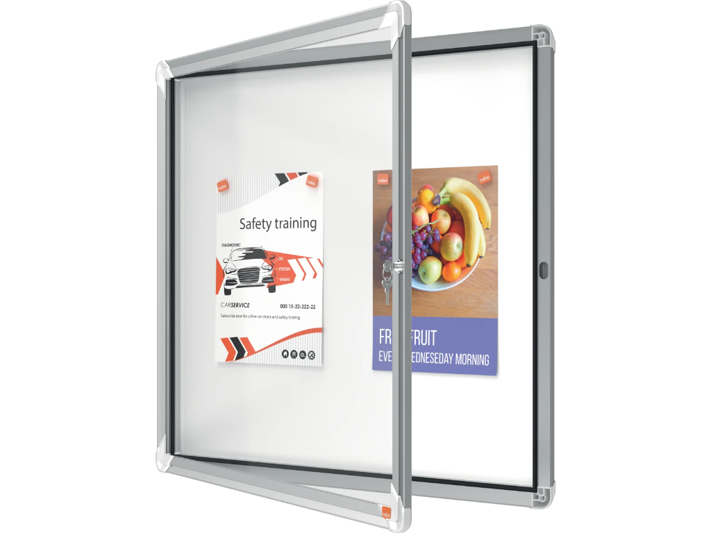 Opslagsskab | Nobo | 6xA4 | magnetisk | udendørs brug