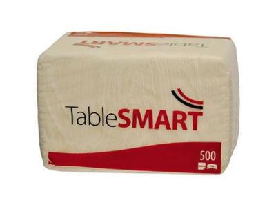 Servietter 33x33 cm 1-lags hvid 6x500 stk