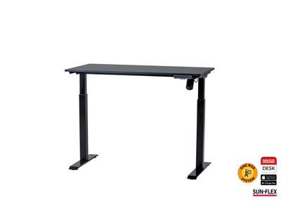SUN-FLEX®EASYDESK ELITE 120x60 cm Traffic Black