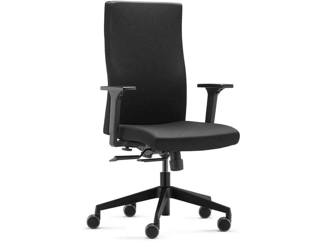 Dauphin kontorstol med armlæn | To-Strike | Sort