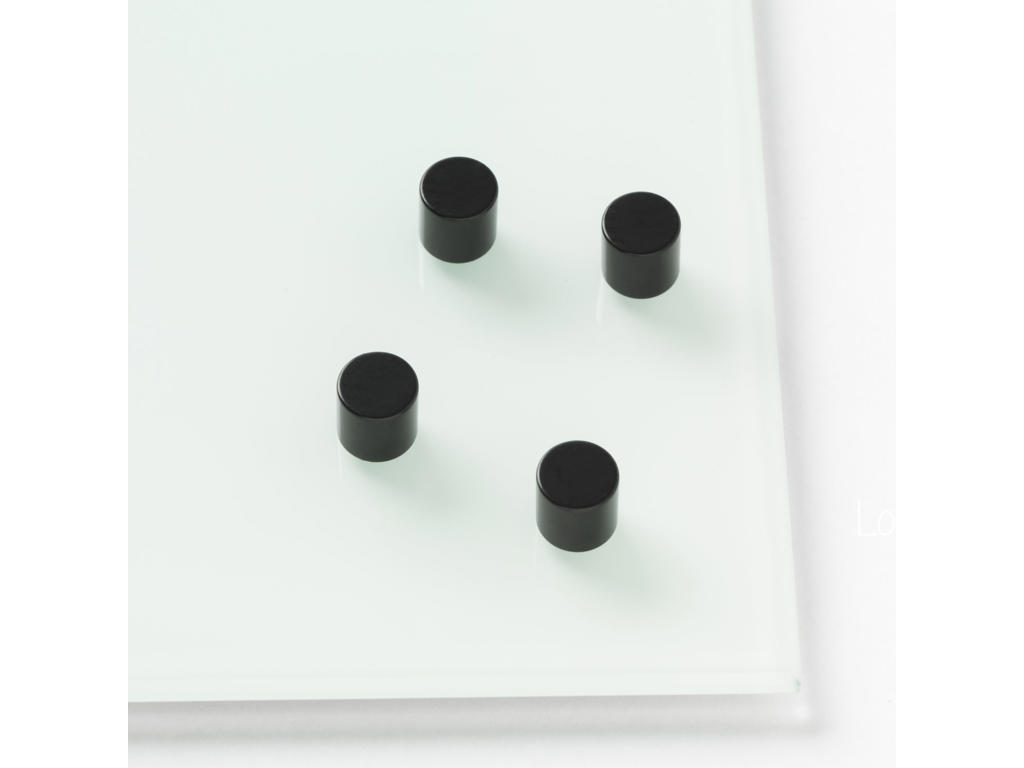 Magneter | Naga | til glastavle | Ø1x1cm | cylinder | sort | 4 stk