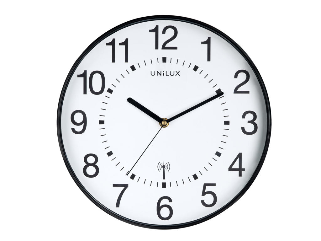 Vægur Unilux Maxi Wave ø 37,5 cm sort