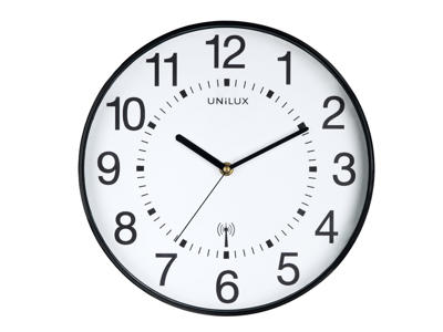 Vægur Unilux Maxi Wave ø 37,5 cm sort