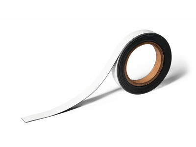 Magnetbånd 20 mm x 5 m hvid