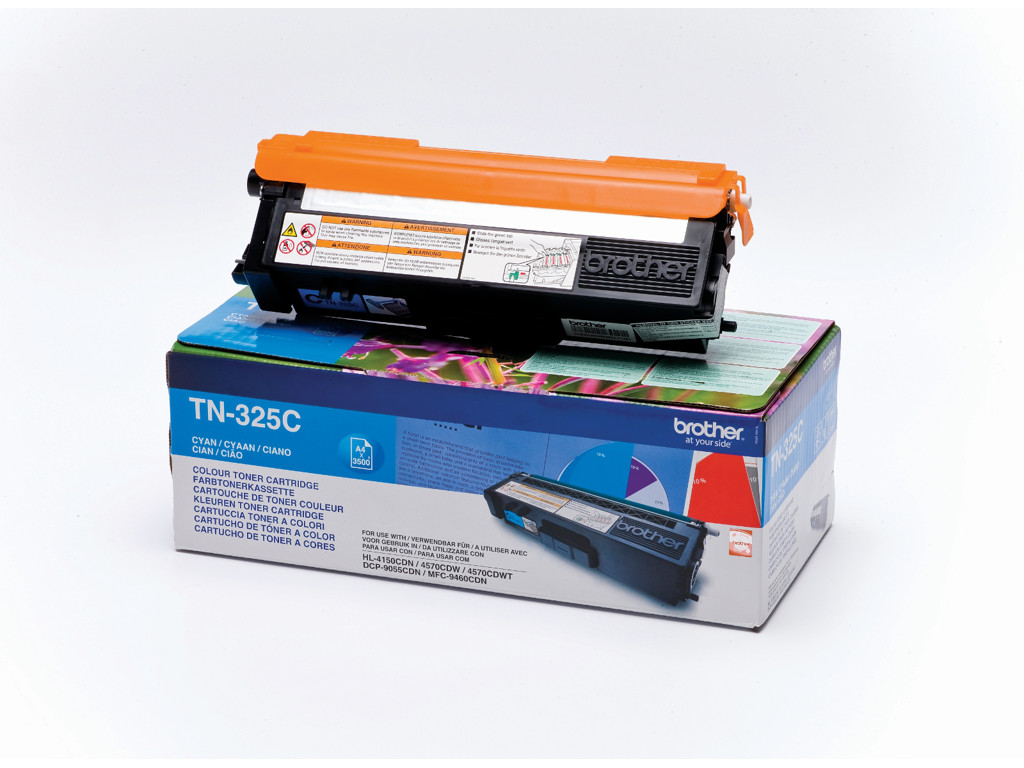 Brother toner TN-325C cyan, 3500 sider