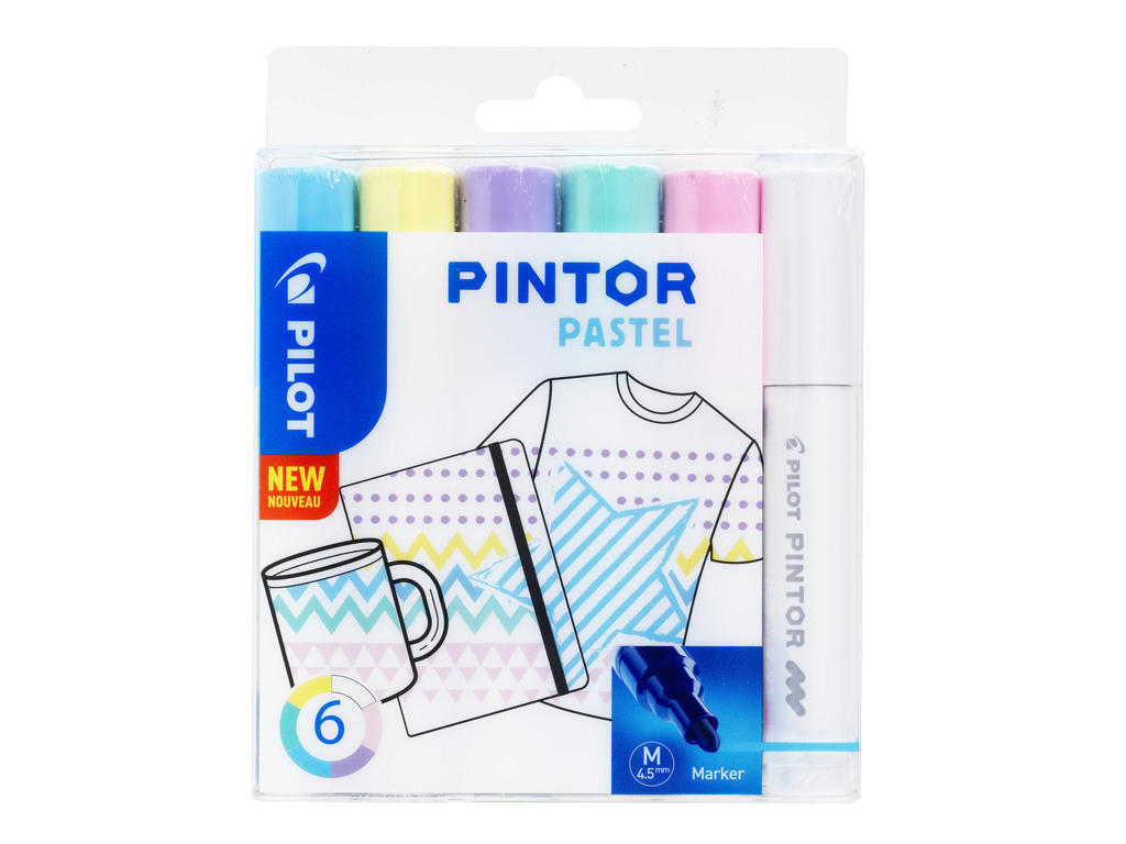 Marker Pilot Pintor pastel medium 6 ass