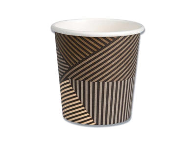 kaffebæger Lines Gastro, 6 cm, 10 cl. brun, 50 stk