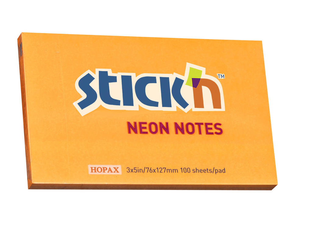 Notes 75x127 mm Neon orange