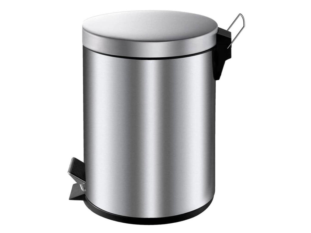 Pedalspand Eko 5 Liter mat Stål